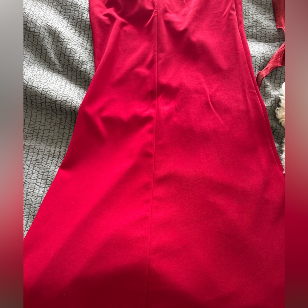 Lucy in the Sky. Back Bow Strapless Dress in Red. Size S. Good condition - Picture 9 of 15